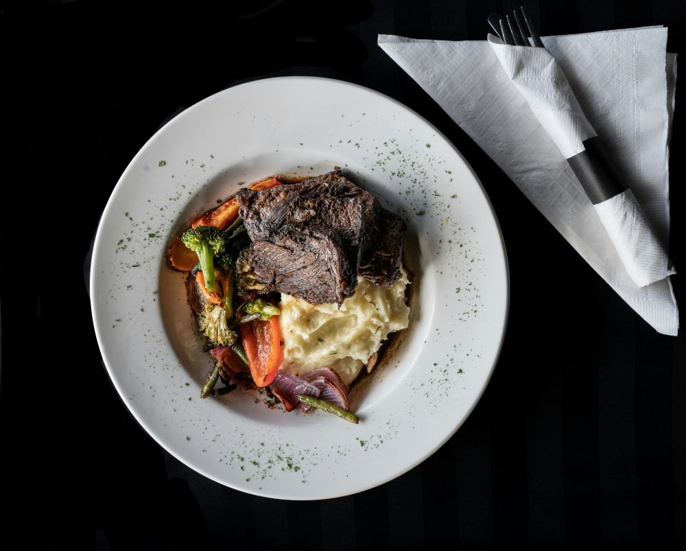 Salsbury steak and mashed